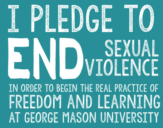Graphic that reads: I pledge to End Sexual Violence
