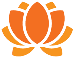 orange lotus flower symbol