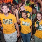 Students wearing Mason shirts