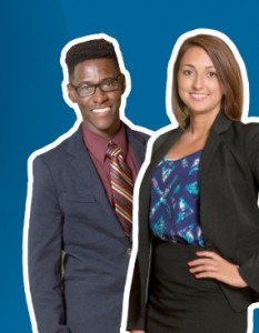 Students in professional dress