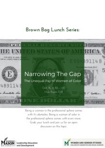 Brown Bag on Wage Gap flyer