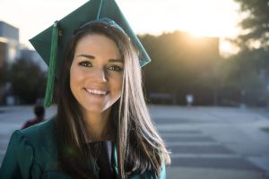 A Student Wearing Graduation Cap