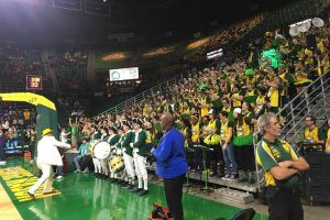 Doc Nix leading the Green Machine