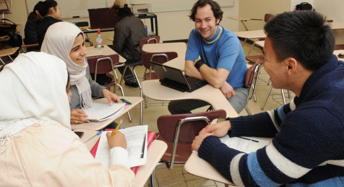 Diverse students in the English Language Institute