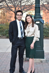 Student body president Bekah Pettine (right) and vice president Erik Truong said participation in Student Government helped shape their perspectives and priorities. Photo provided.