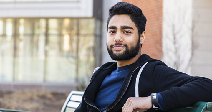 Abiral Pandey's internship with the PGA Tour let him apply what he learned in his accounting classes at Mason. Photo by Lathan Goumas/Strategic Communications.
