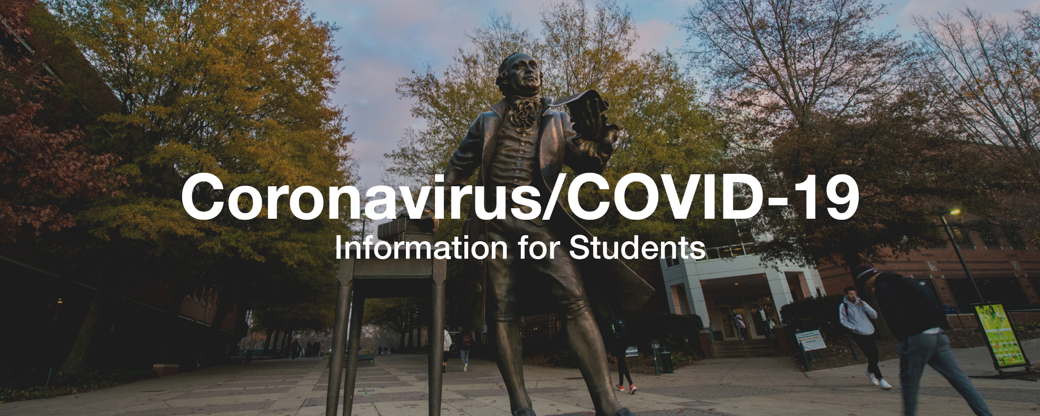 Coronavirus/COVID-19 Information for Students