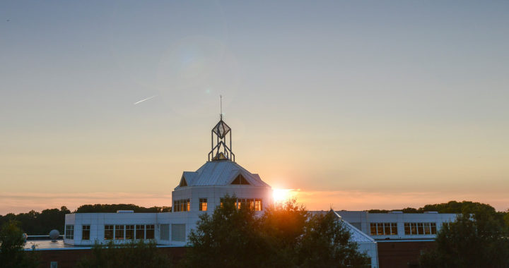 Johnson Center sunset