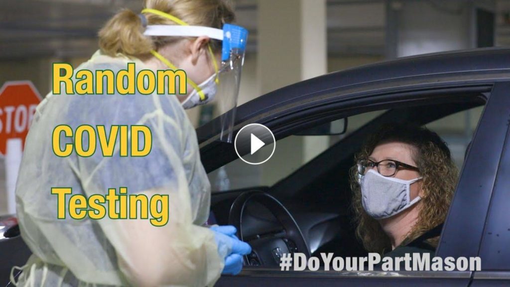 Answering the call to participate in Mason’s COVID testing University