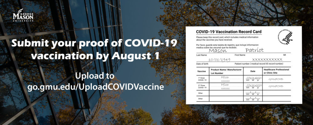 Submit your proof of COVID-19 vaccination by August 1!