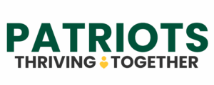 Patriots Thriving Together Tri Color Logo